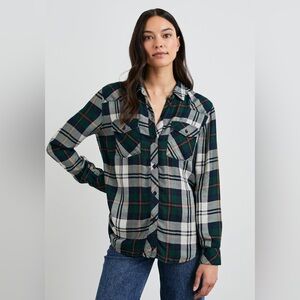 Rails Kendra Shirt in Forest Navy Stone Sz XL